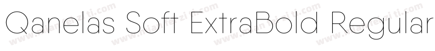 Qanelas Soft ExtraBold Regular字体转换